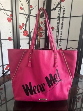 Juicy Couture Hot Pink 'Wear Me!' Tote Bag